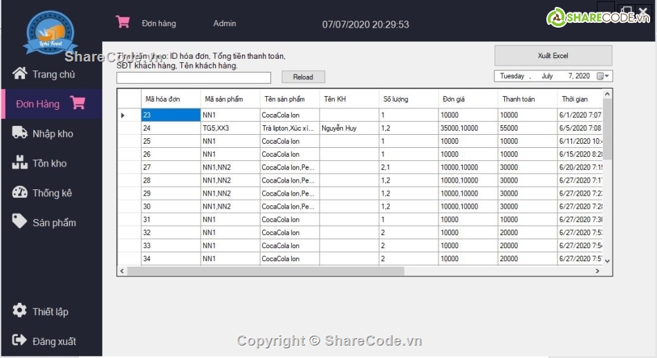 phần mềm quản lý,Code C# quản lý bán hàng,quản lý bán hàng c#,Mã nguồn quản lý bán hàng,đồ án tốt nghiệp,quản lý bán hàng